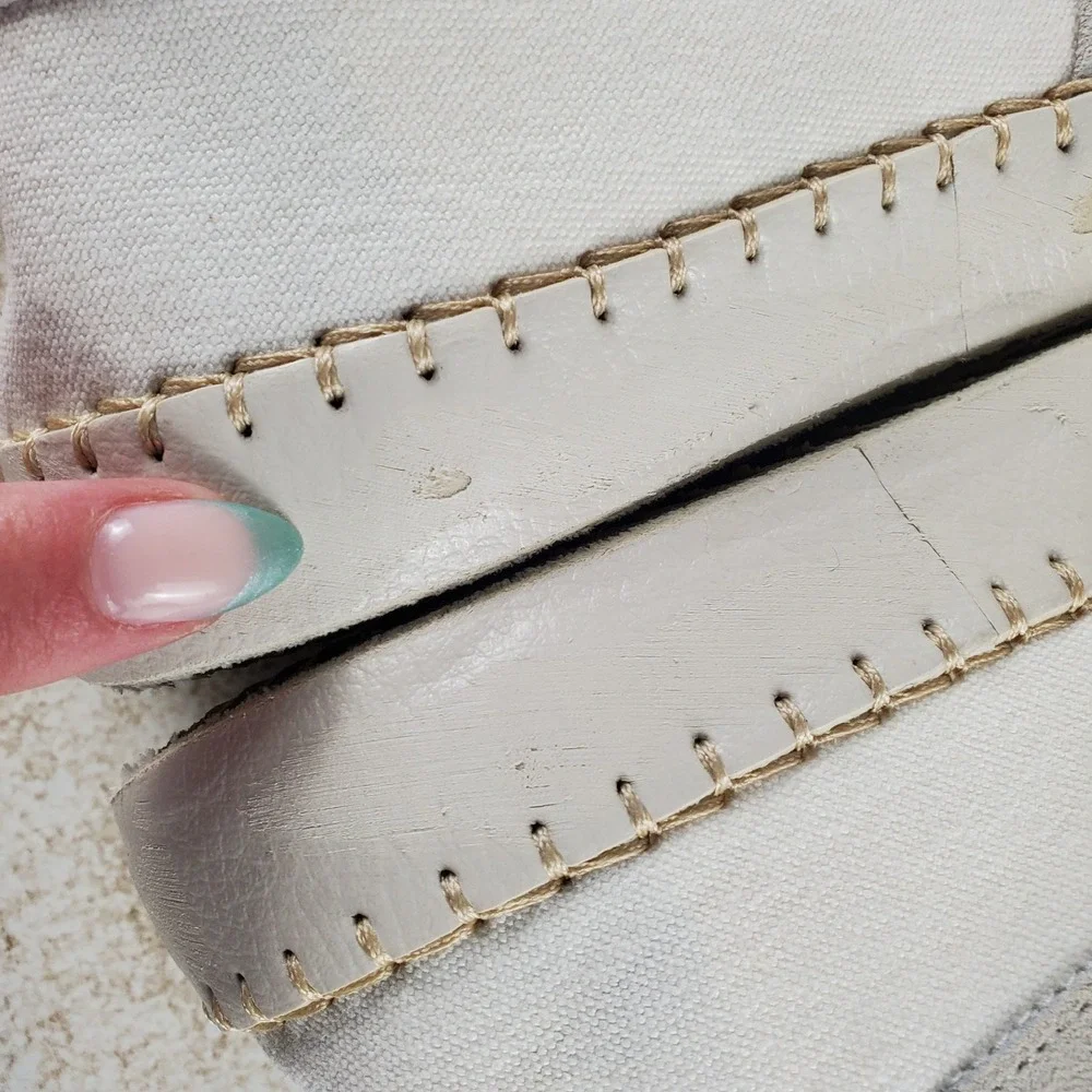 Philippe Model Paris Marseille Womens Shoes Sz 5.5 White Gold Glitter Slip On